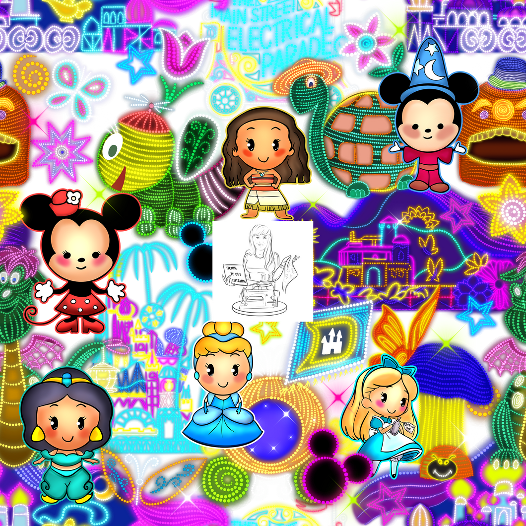 RTS - Clear Vinyl Design  -  Parade of Lights with characters