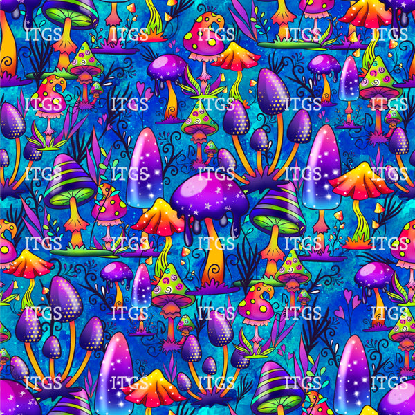 Mushroom Wonderland - Deep Blue 2