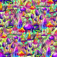 Mushroom Wonderland - Greenish Yellow 2