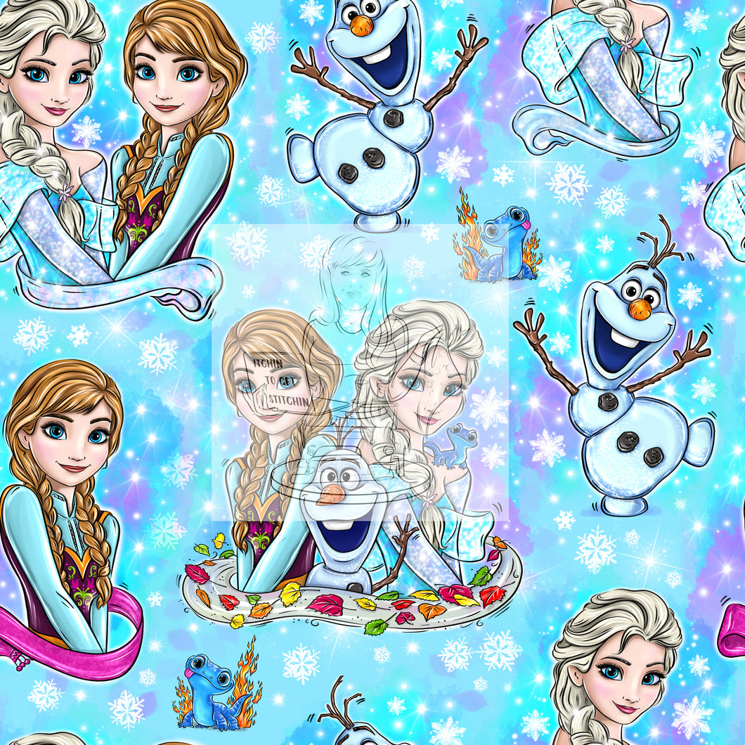 RTS - Frozen Pals Cotton Lycra