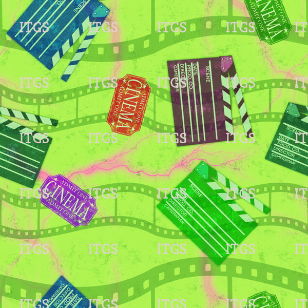Old School Horror Flick Coordinate -  Neon Green