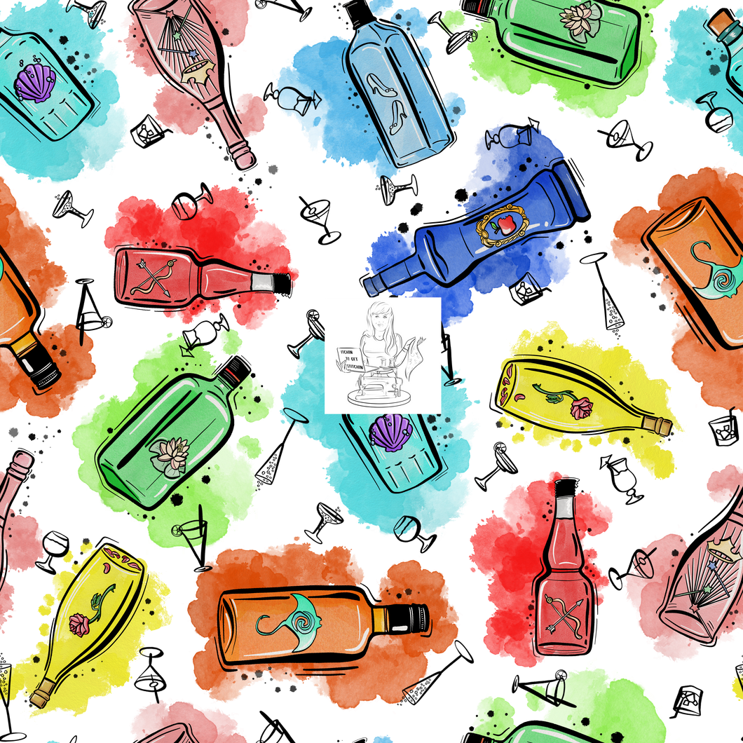 RTS - Clear Vinyl Design - Boozin Buddies