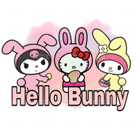 Hello Bunny Panel - White