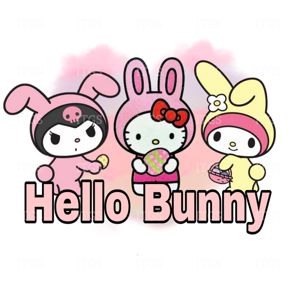 Hello Bunny Panel - White