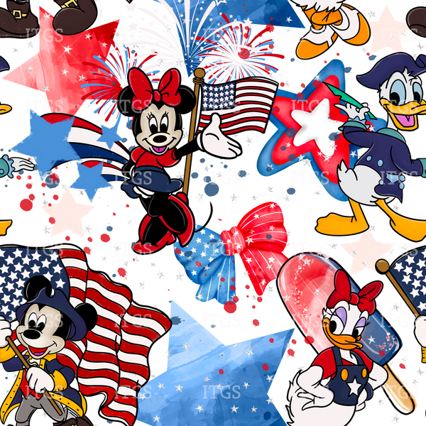 Clear Vinyl Design  -  Perfect Patriots