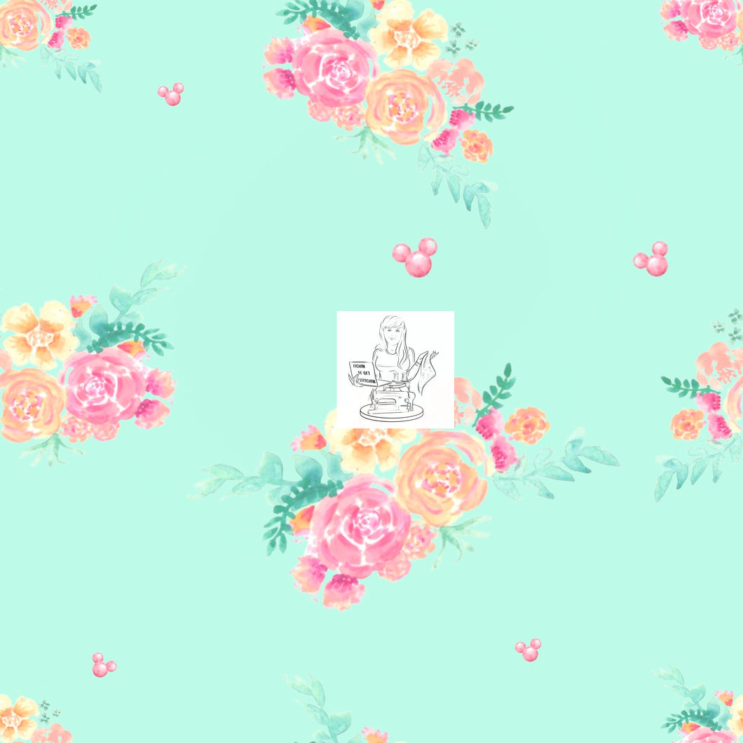 RTS -  Floral Castle Coordinate 1 Vinyl