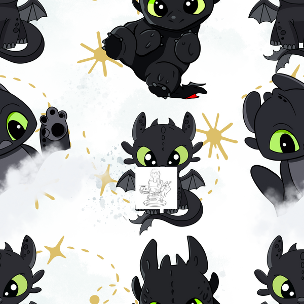Clear Vinyl Design  - Toothless and Lovin It