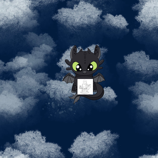 Toothless and Lovin It  - Clouds - Panel