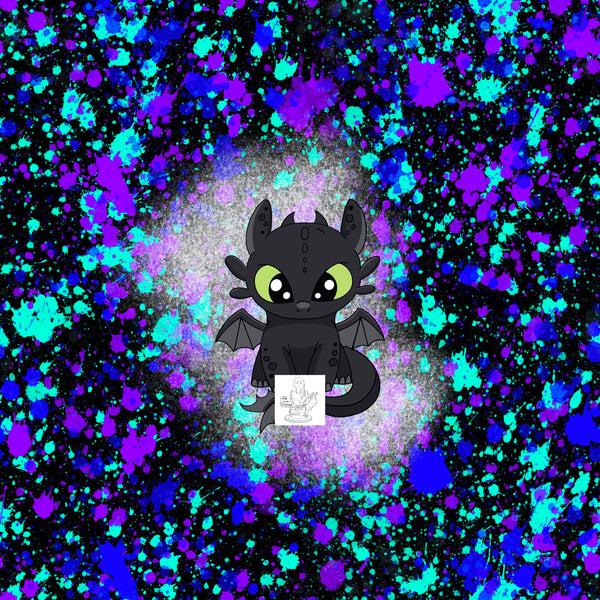 Toothless and Lovin It - Neon - Panel – Itchin To Get Stitchin Custom ...