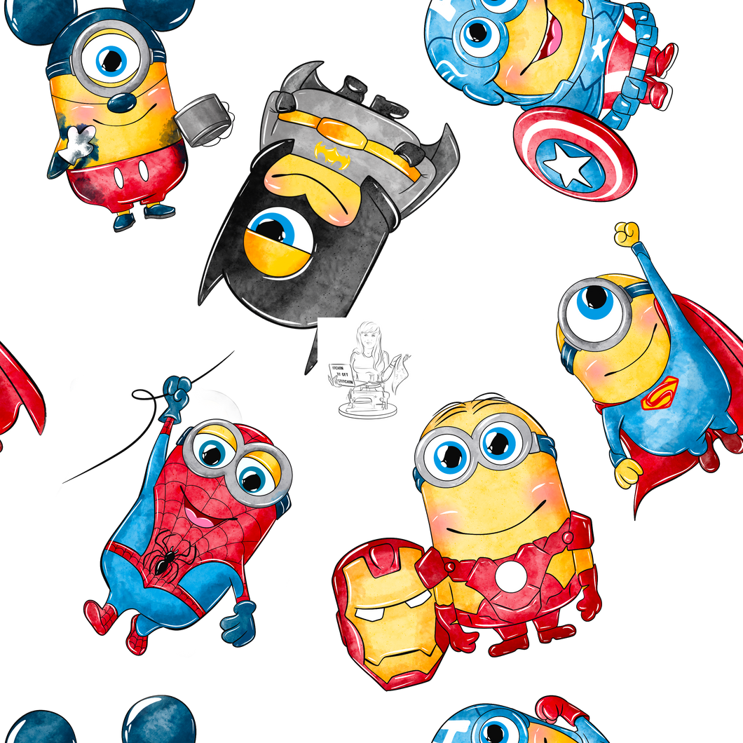 RTS - Clear PVC Vinyl - Little Yellow Heroes