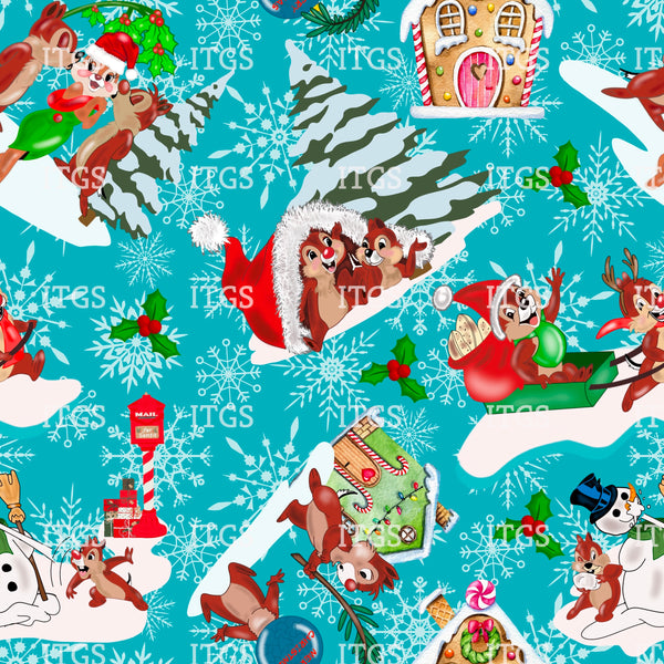 RTS - Snowy Antics 1 Woven