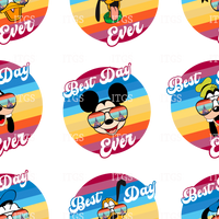 Clear Vinyl Design  -  His Best Day Ever