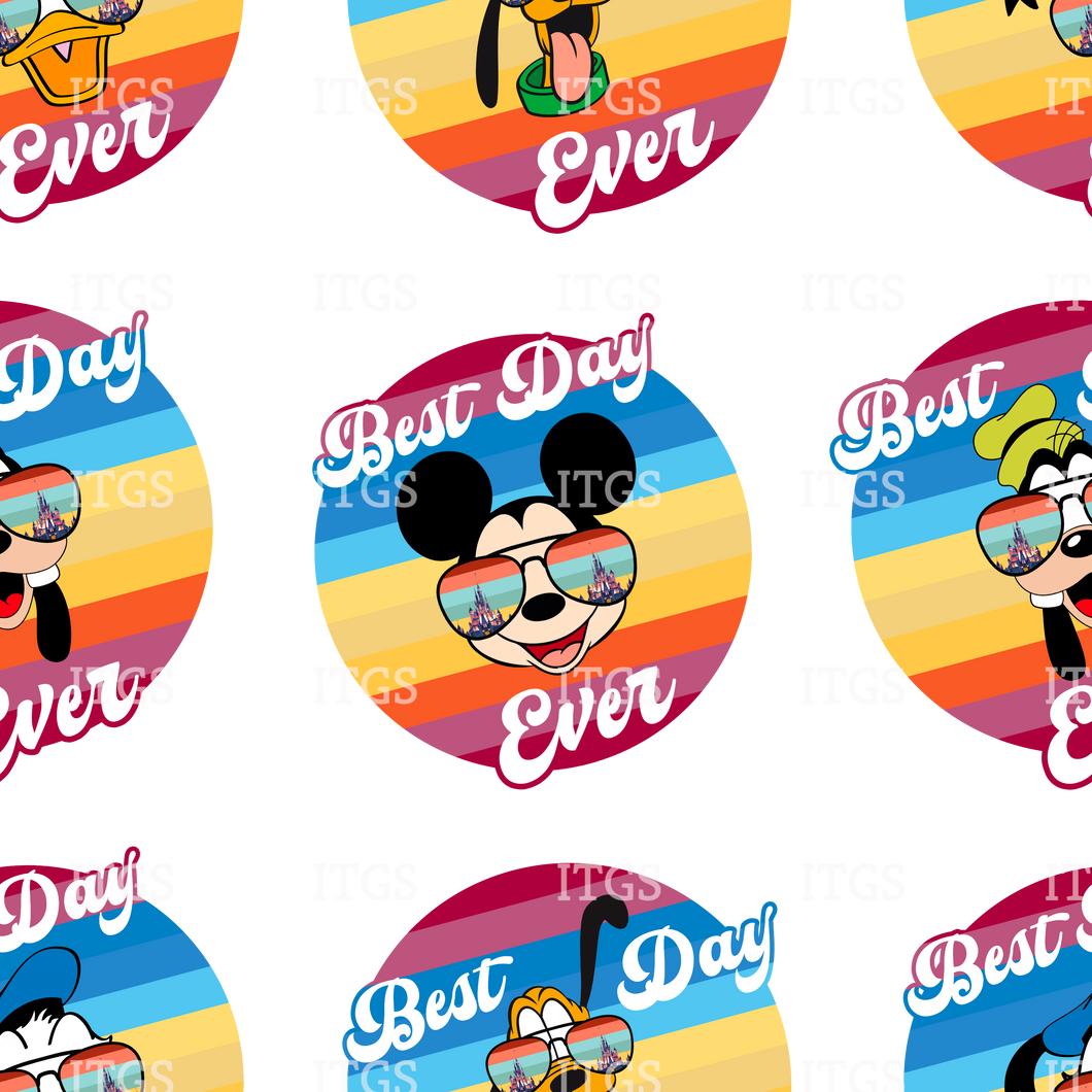 RTS - Clear Vinyl Design  -  His Best Day Ever