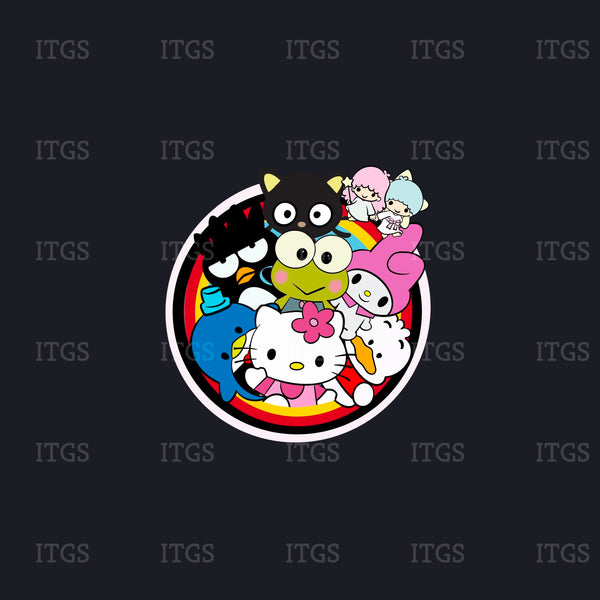Kitty Crowd Panel 1 - Black