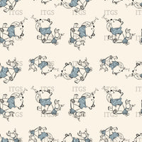 Sketchy Pals Coordinate - Blue