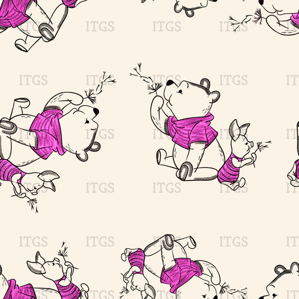 Sketchy Pals Coordinate - Magenta