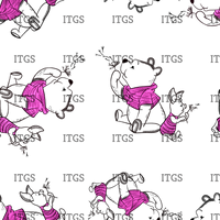 Clear Vinyl Design  -  Sketchy Pals Magenta 2