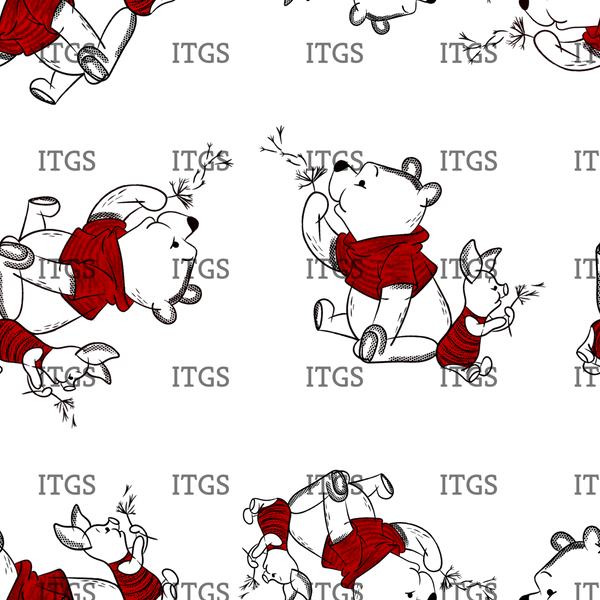 Clear Vinyl Design  -  Sketchy Pals Red 2