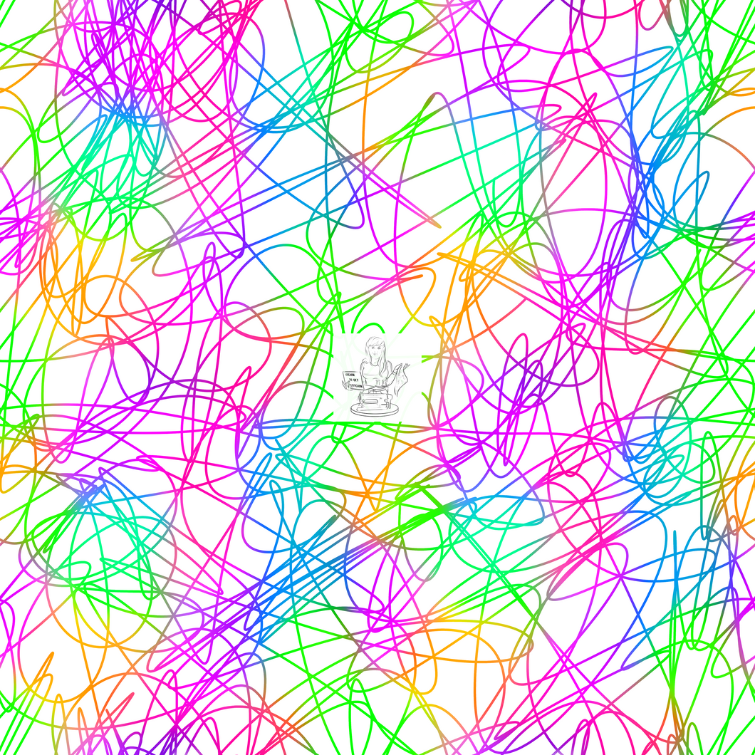 RTS - Clear Vinyl Design  - Sports Shenanagans Squiggles