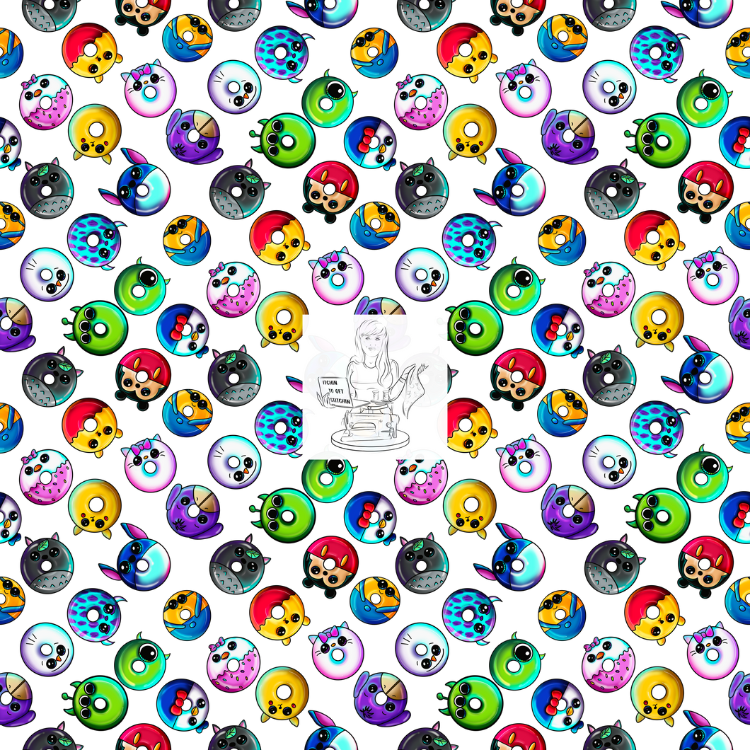 RTS - Clear Vinyl Design - Donut Friends