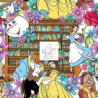 Clear Vinyl Design  -  Bookcase Princess