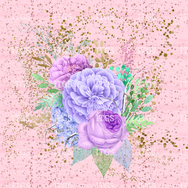 Mystic Garden Blooms Panel 1