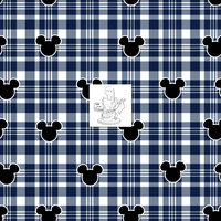 Payful Plaids Blue/ White