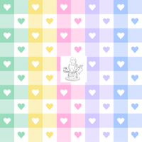 Pastel Plaid Hearts