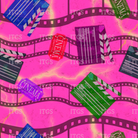 Old School Horror Flick Coordinate -  Pink