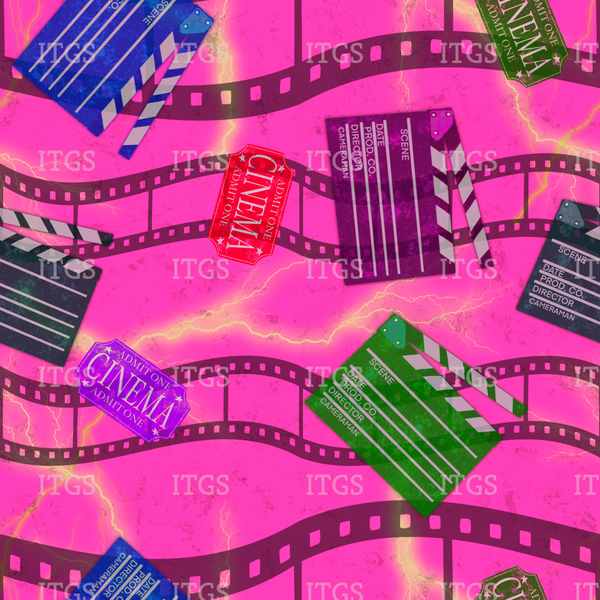 Old School Horror Flick Coordinate -  Pink