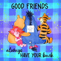 Good Friends Panel 1 - Blue