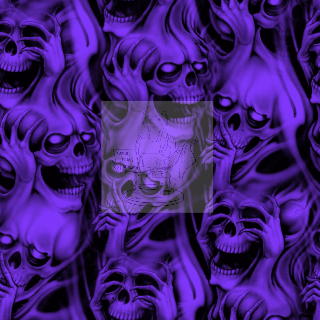 RTS - See Hear Speak No Evil Purple French Terry