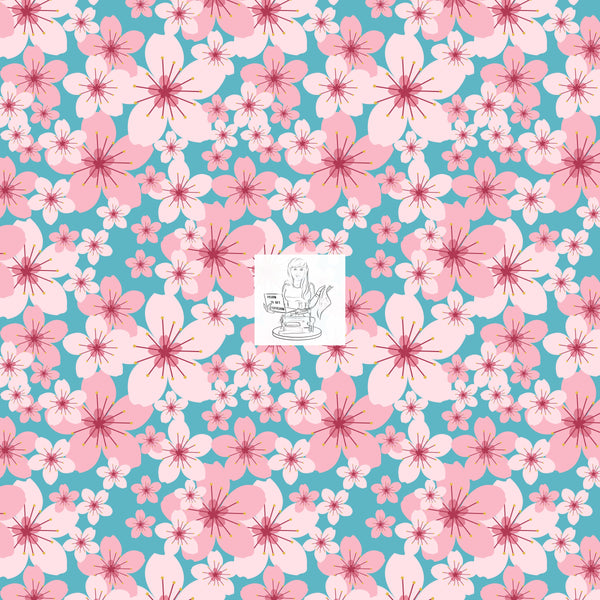 RTS -  Sakura Floral Vinyl