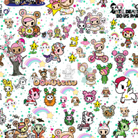 Clear Vinyl Design  -  Unicorn Friends