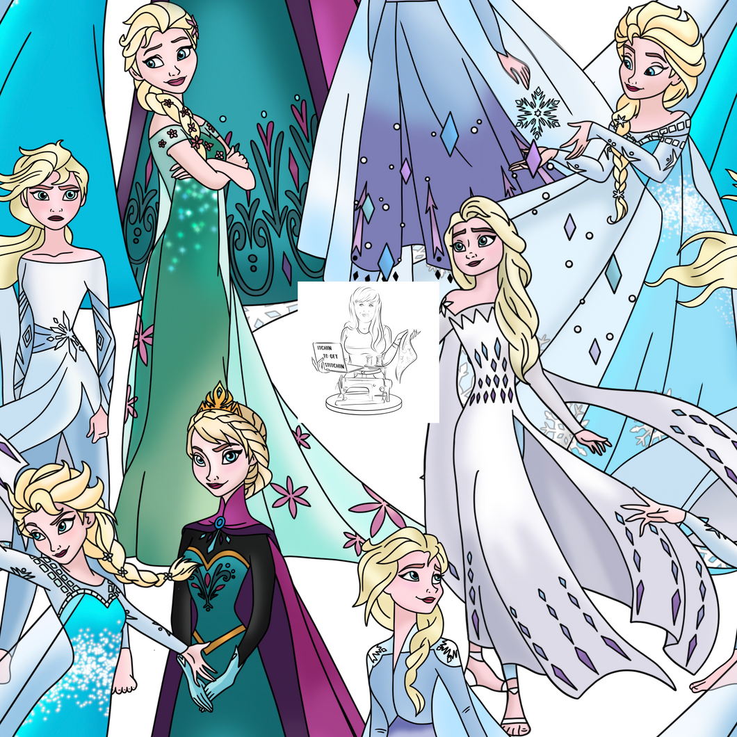 RTS - Clear Vinyl Design  -  Into the Cold Unknown Sisters