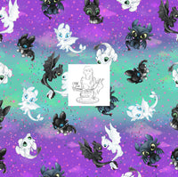 RTS - Training Baby Dragons Cotton Woven