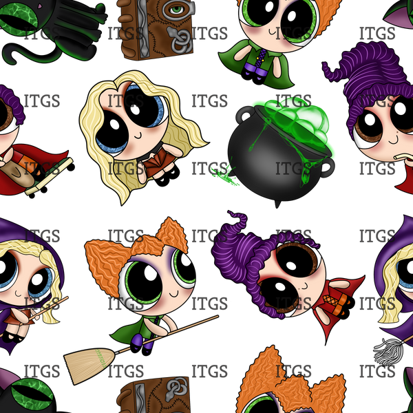 RTS -  Clear Vinyl Design  - Witchy Eyes