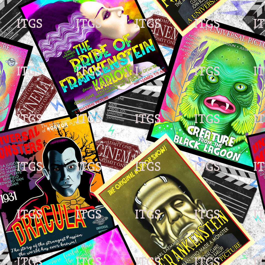 RTS - Clear Vinyl Design  - Old School Horror Flick