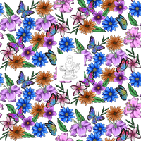 Clear Vinyl Design  -  Spotted Love Floral