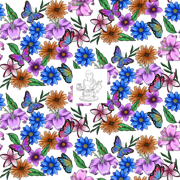 Clear Vinyl Design  -  Spotted Love Floral