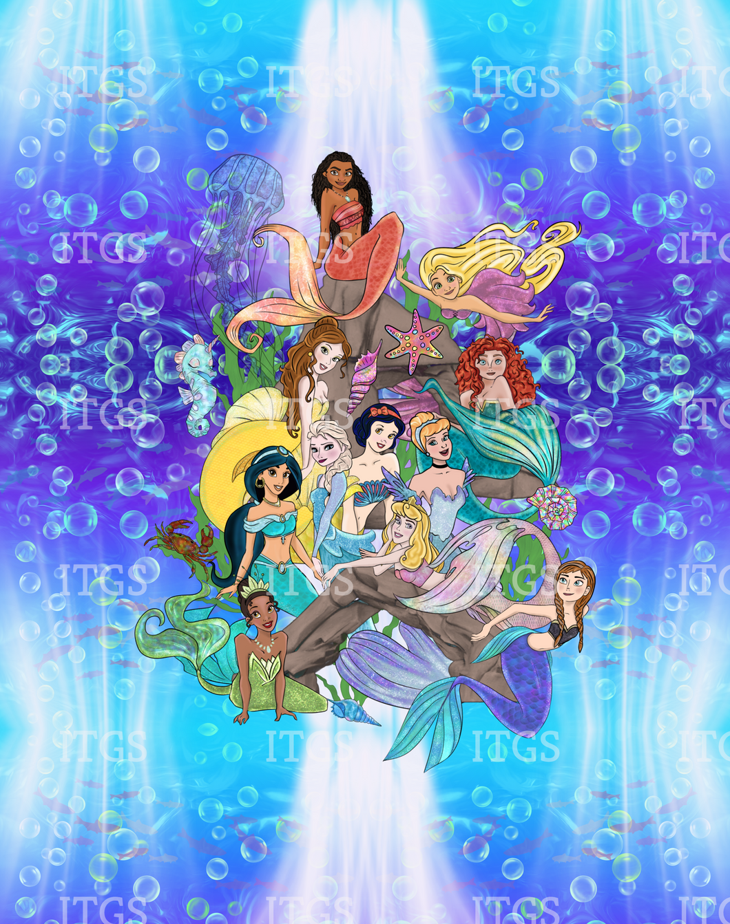 Bathing Beauties Panel - Bubbles