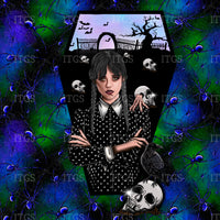 Nevermore Charm  - Coffin Panel