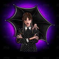 Nevermore Charm  - Purple Glow Panel