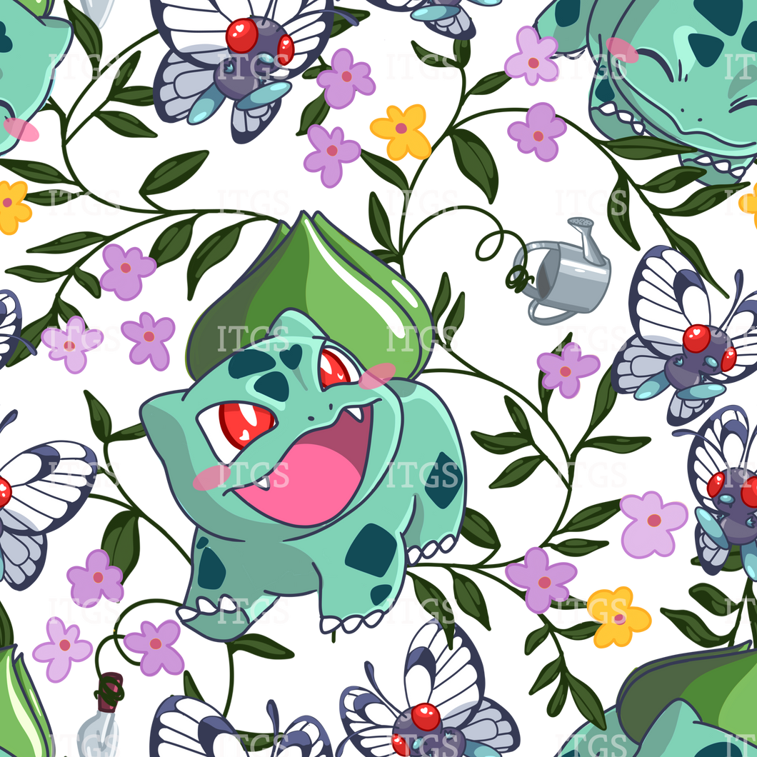 RTS - Clear Vinyl Design  -  Gardening Pals