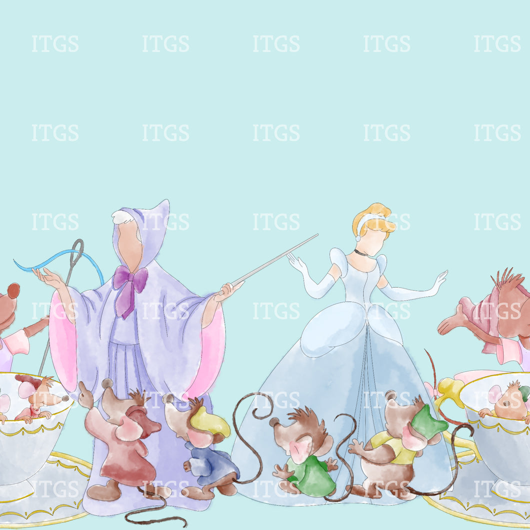 RTS - Princess Dreams Border 1 ( Aqua) Vinyl