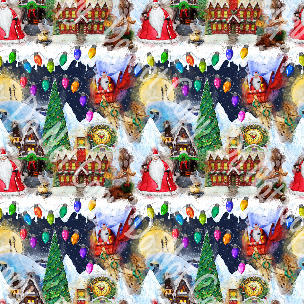 RTS- Santa Is Coming To Town Woven