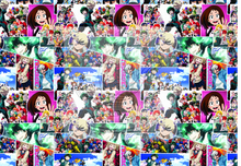 Load image into Gallery viewer, RTS - Academia Collage Anime Cotton Lycra
