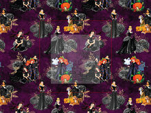 Load image into Gallery viewer, RTS - Princesses After Dark Cotton Lycra
