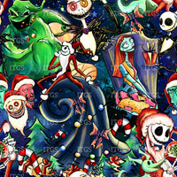 RTS -  Christmas Town Nightmare Bamboo Lycra