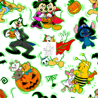 Clear Vinyl Design - Trick or Treat Playtime